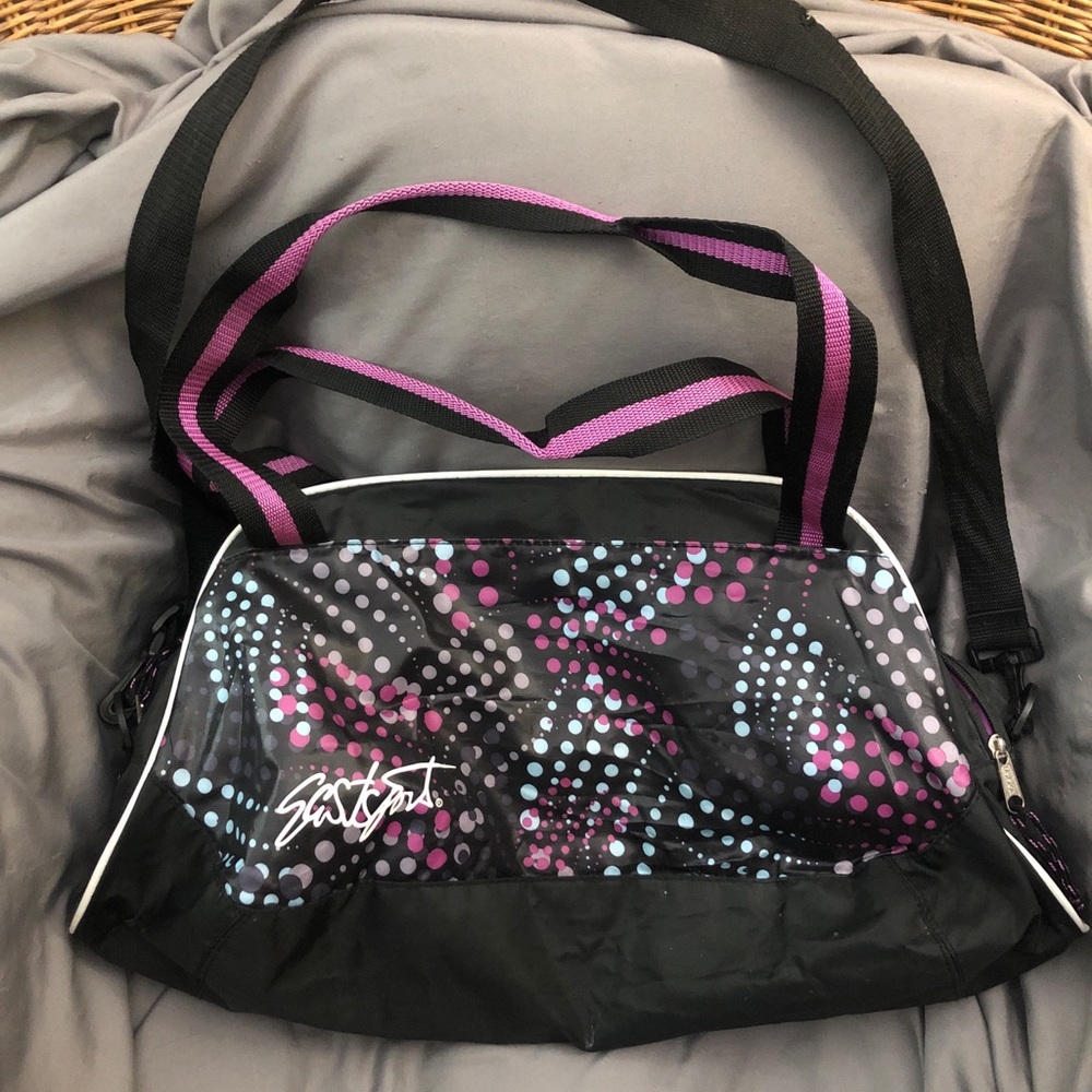 Eastsport small black and purple and pink gym/carryon bag